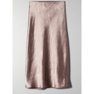 Aritzia Babaton Slip Midi Skirt (Shadow Mauve)